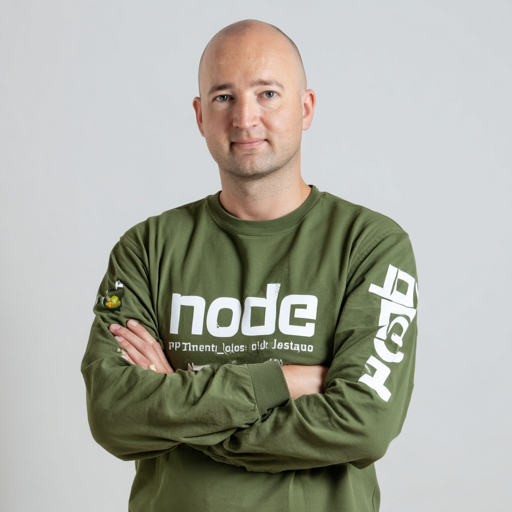 Marhi kot DJ v zeleni majici na piksel zabavi